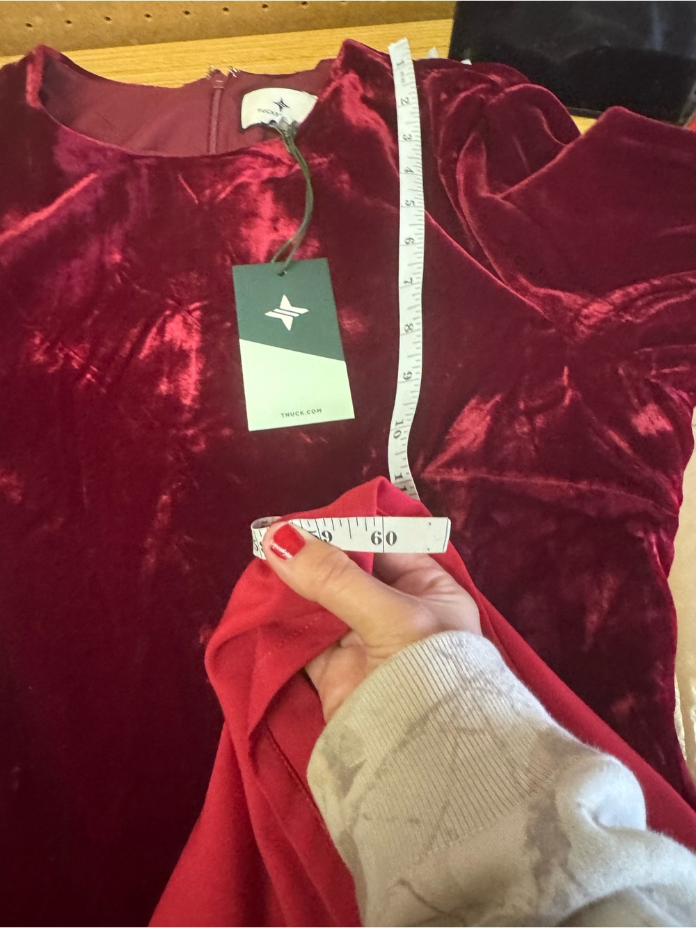 NWT Tuckernuck Colorblocked Tricolor Velvet Maxi Dress Size M - Picture 13 of 13